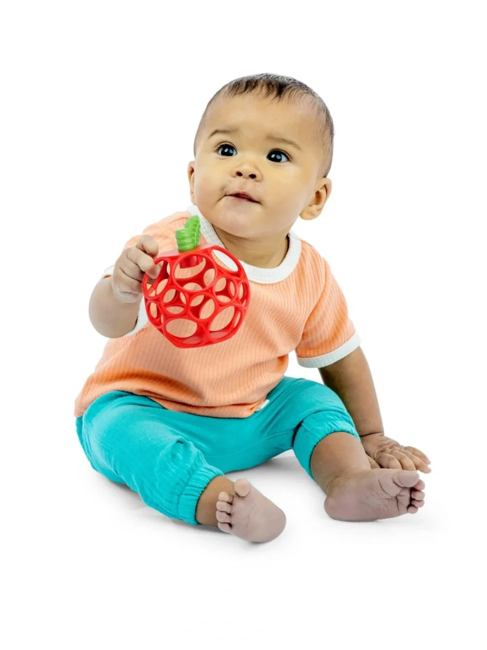 Bright Starts Oball Hold My Own Apple & Pineapple Teether Toys for Newborn